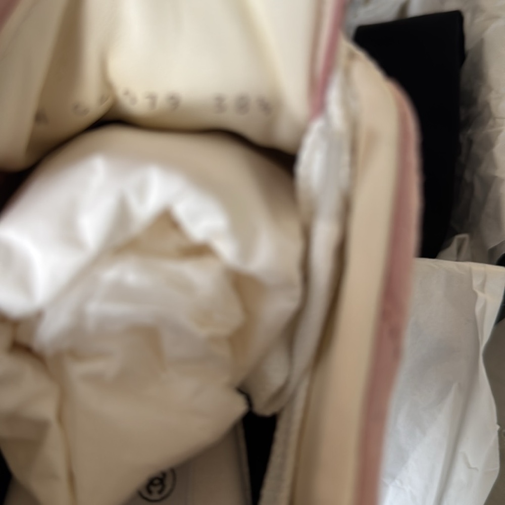 Chanel pink suede trainer sneaker flat s 38.5 - Picture 10 of 11